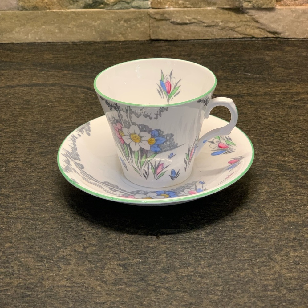 MELBA | Spring Theme | Vintage Cina Tea Cup & Saucer Set